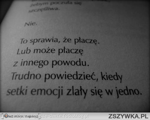 Płaczę....