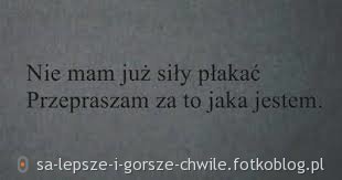 To moja wina...