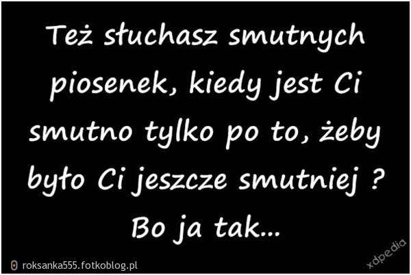 Ja też...