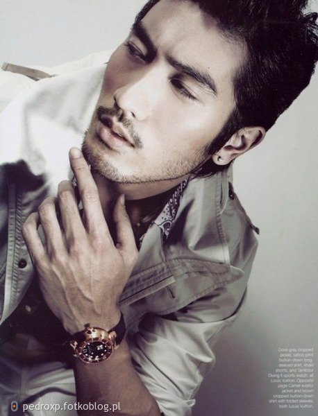 Męski tajwański aktor i model Godfrey Gao w Tajwanie.