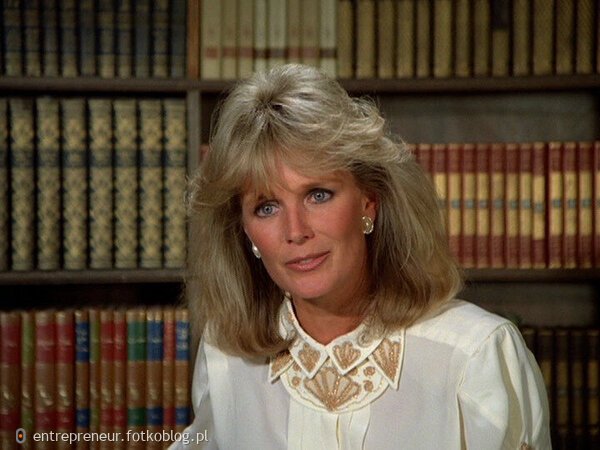 Linda Evans as Krystle, Feb 2