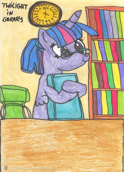 Twilight Sparkle w Bibliotece 