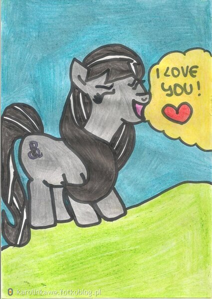 Charming Octavia Shouting : "I Love You" - My Little Pony 