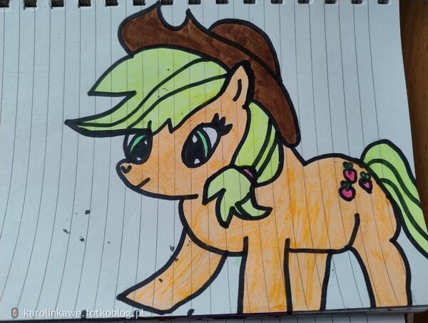 Applejack myśli o jabłkach - My little pony 